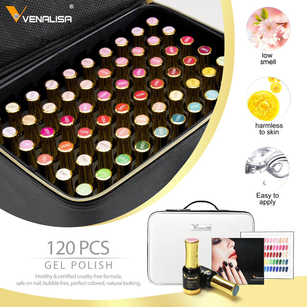 Venalisa 12 ml UV/LED Gél Lakk szett- Teljes szett - 120 db szín