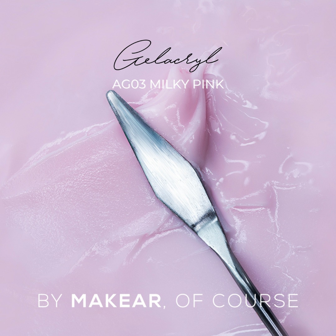 MAKEAR Poly Gel 60g - AG03 - Milky Pink
