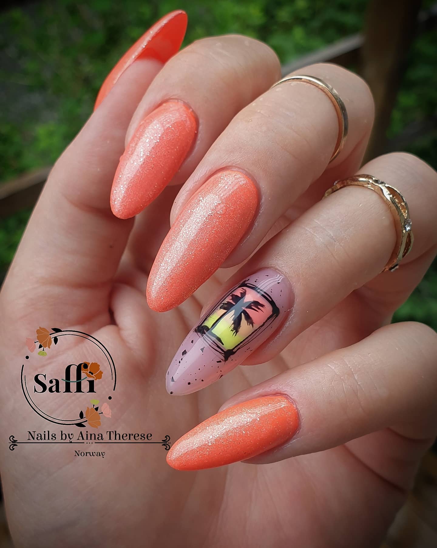MAKEAR Glitter Neon Gel Polish 8ml No.NG03 Bora Bora Neoshine