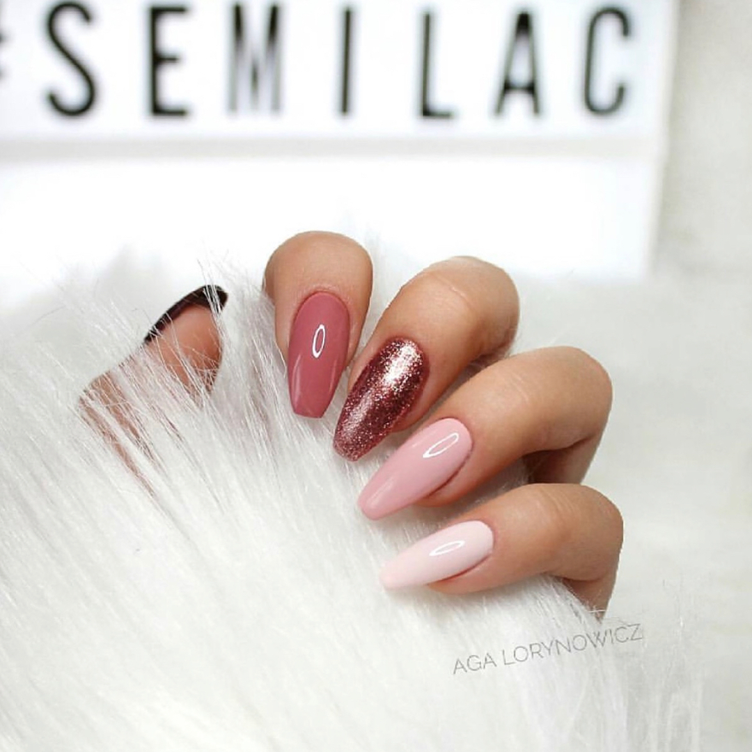 SEMILAC UV/LED Gél Lakk 7ml - 094 - Pink Gold