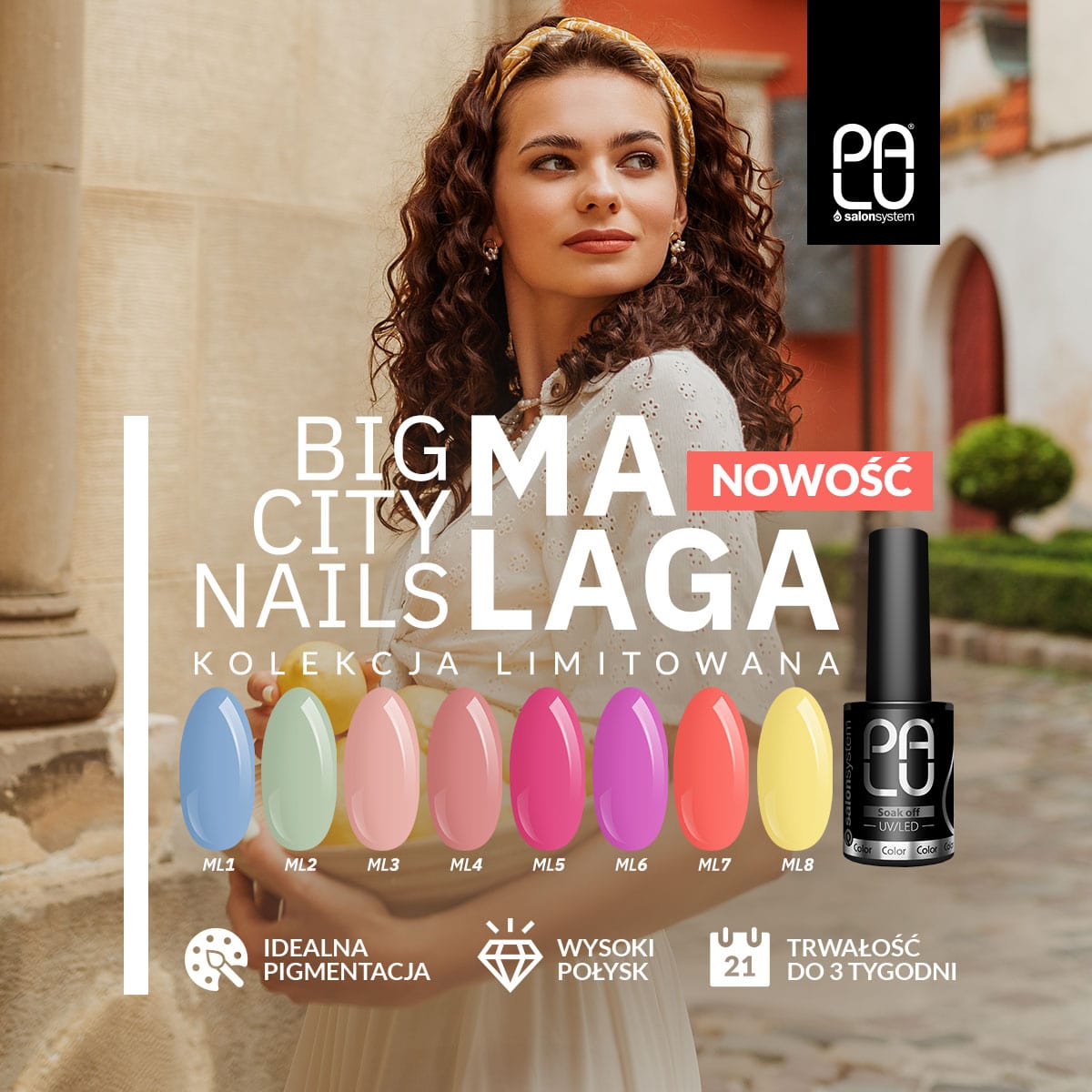 PALU UV/LED gél lakk 11g - Malaga ML6