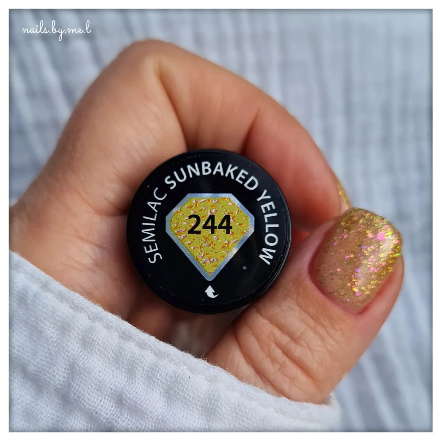SEMILAC UV/LED Gél Lakk 7ml - 244 - Sunbaked Yellow