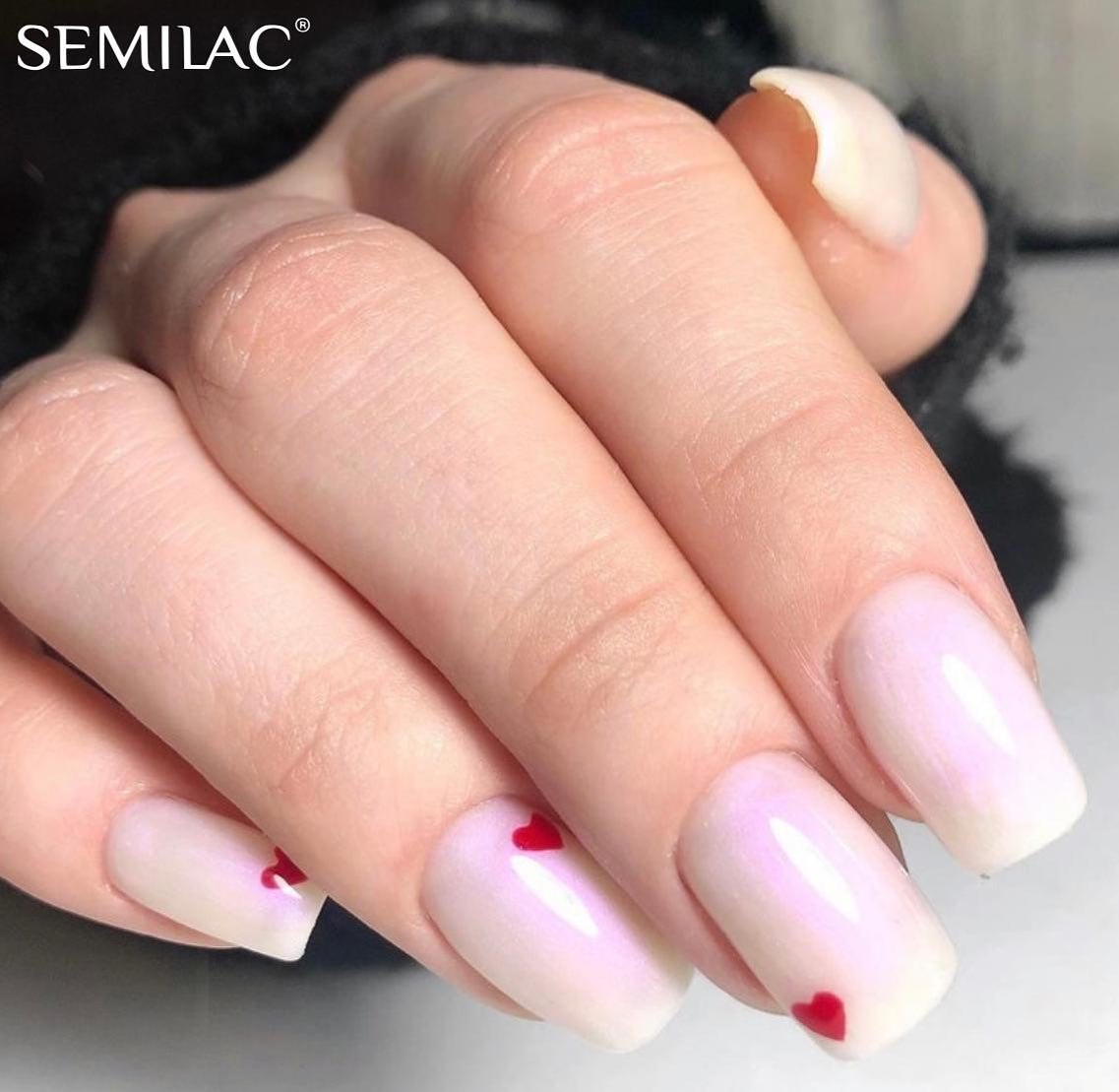 SEMILAC UV/LED Gél Lakk 7ml - 218 - Business Line Pearl Lila