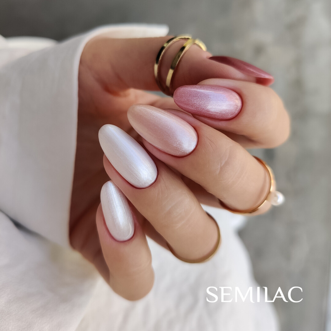 SEMILAC UV/LED Gél Lakk 7ml - 238 - HEMA FREE - Rose Pearl