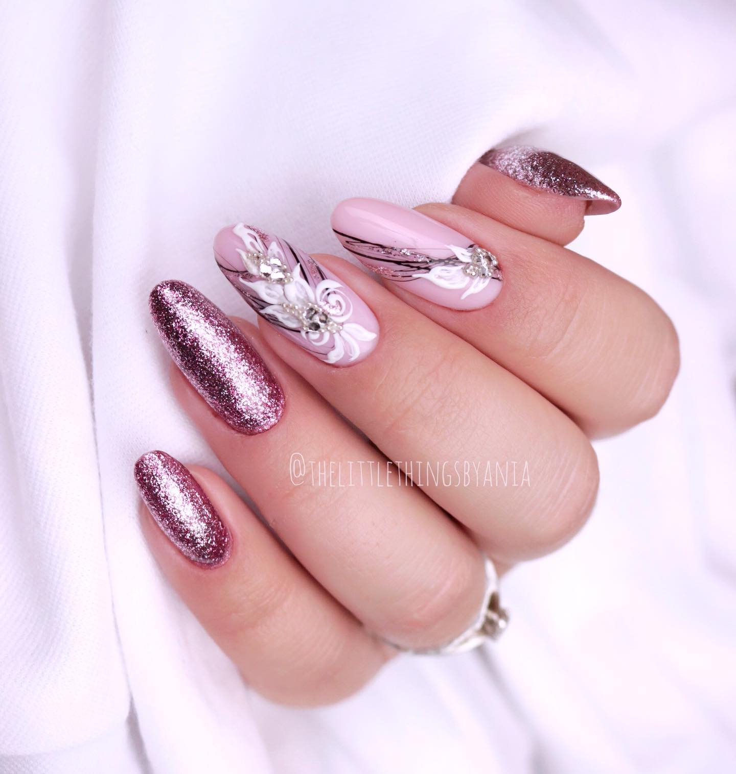 SEMILAC UV/LED Gél Lakk 7ml - 293 - Rose Gold Shimmer