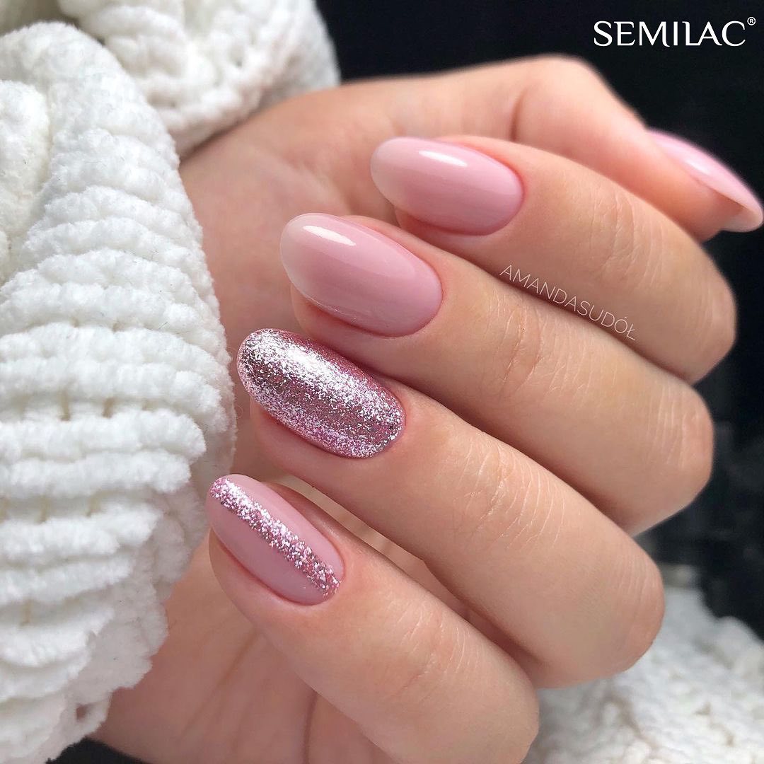 SEMILAC UV/LED Gél Lakk 7ml - 293 - Rose Gold Shimmer