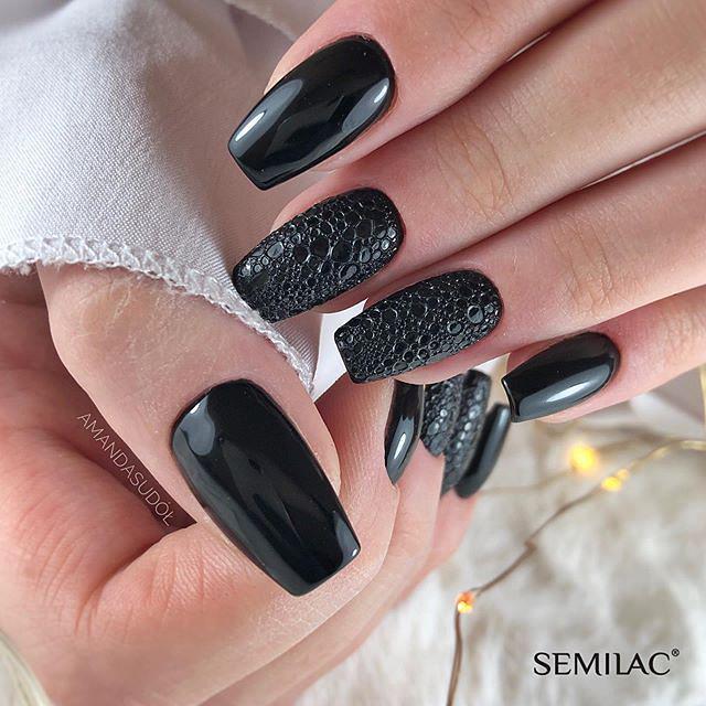 SEMILAC UV/LED Gél Lakk 7ml - 300 - Perfect Black