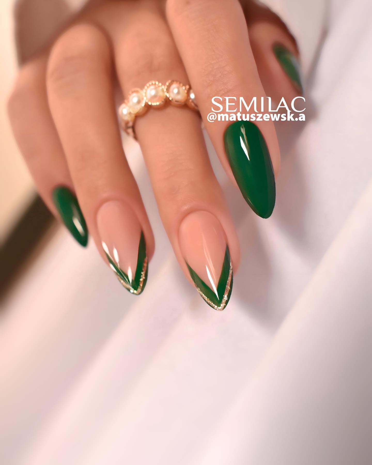 SEMILAC UV/LED Gél Lakk 7ml - 309 - Pine Green