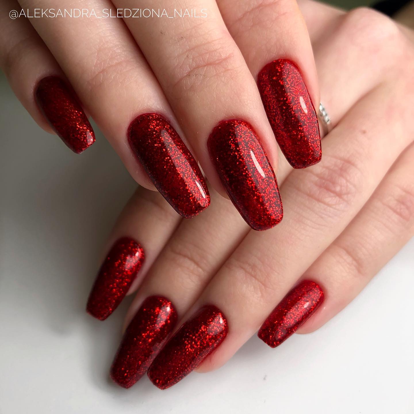 SEMILAC UV/LED Gél Lakk 7ml - 318 - Burgundy Red Glitter