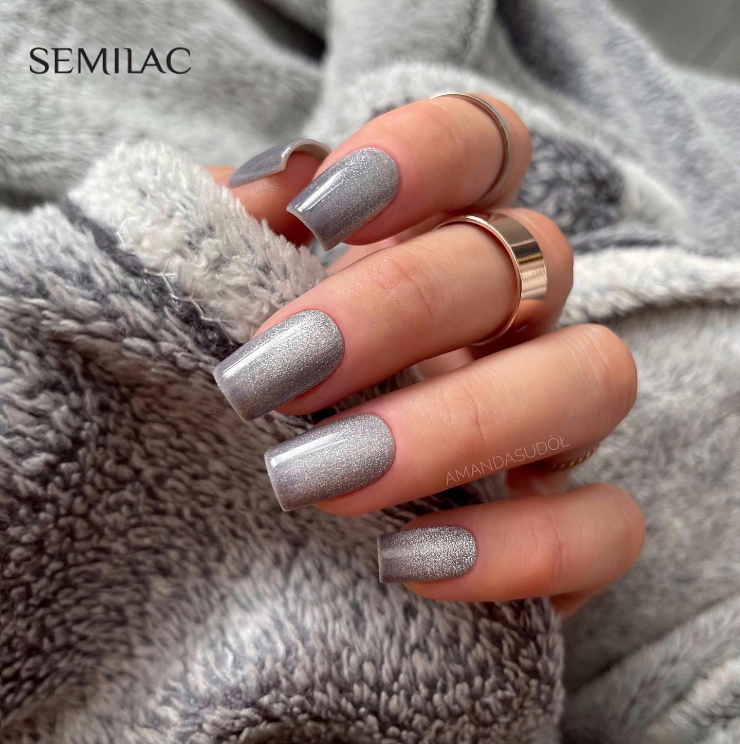 SEMILAC UV/LED Gél Lakk 7ml - 334 - Silver Lavender
