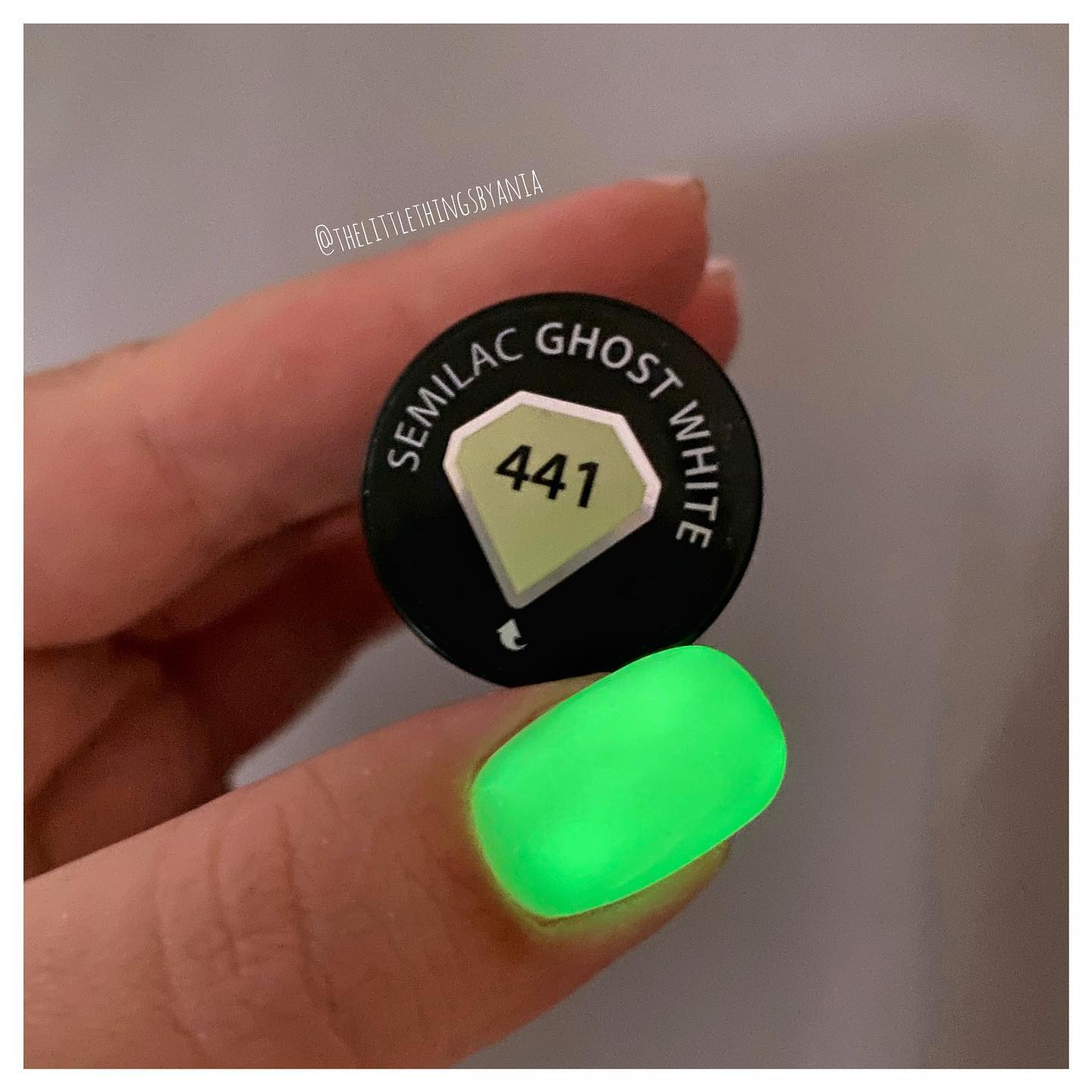 SEMILAC UV/LED Gél Lakk 7ml - 441 Ghost White