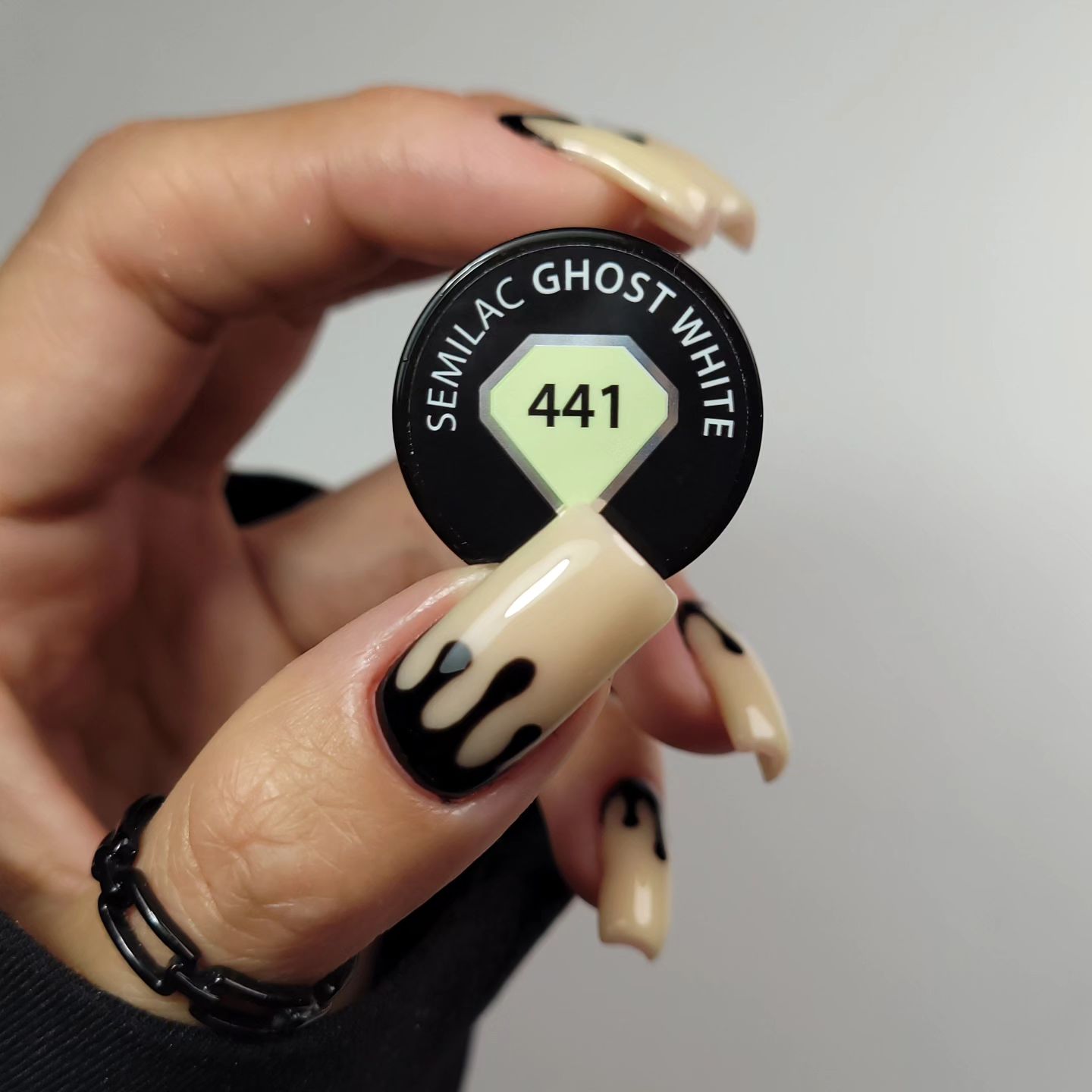 SEMILAC UV/LED Gél Lakk 7ml - 441 Ghost White