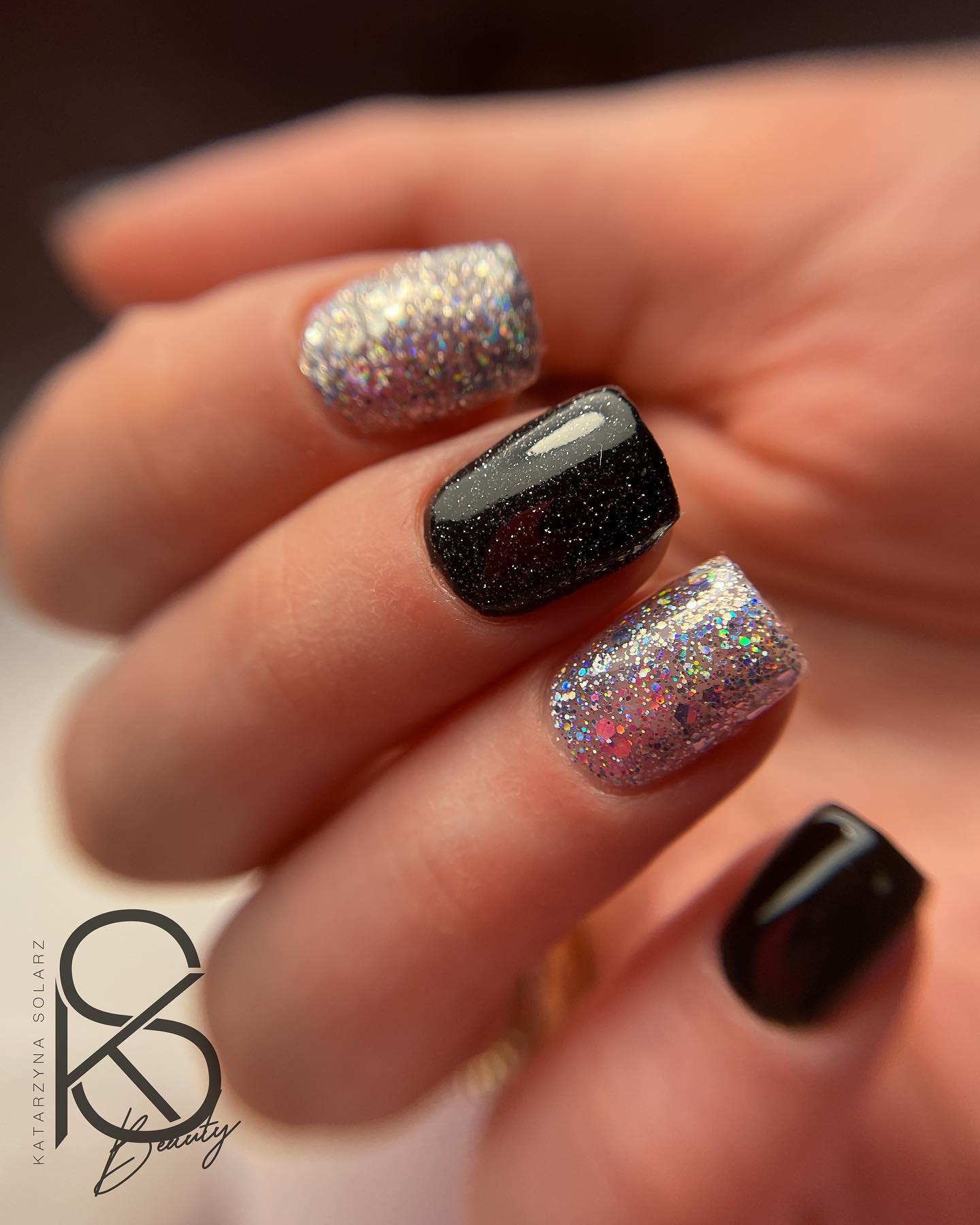 SEMILAC UV/LED Gél Lakk 7ml - 460 - HEMA FREE - Silver Fireworks