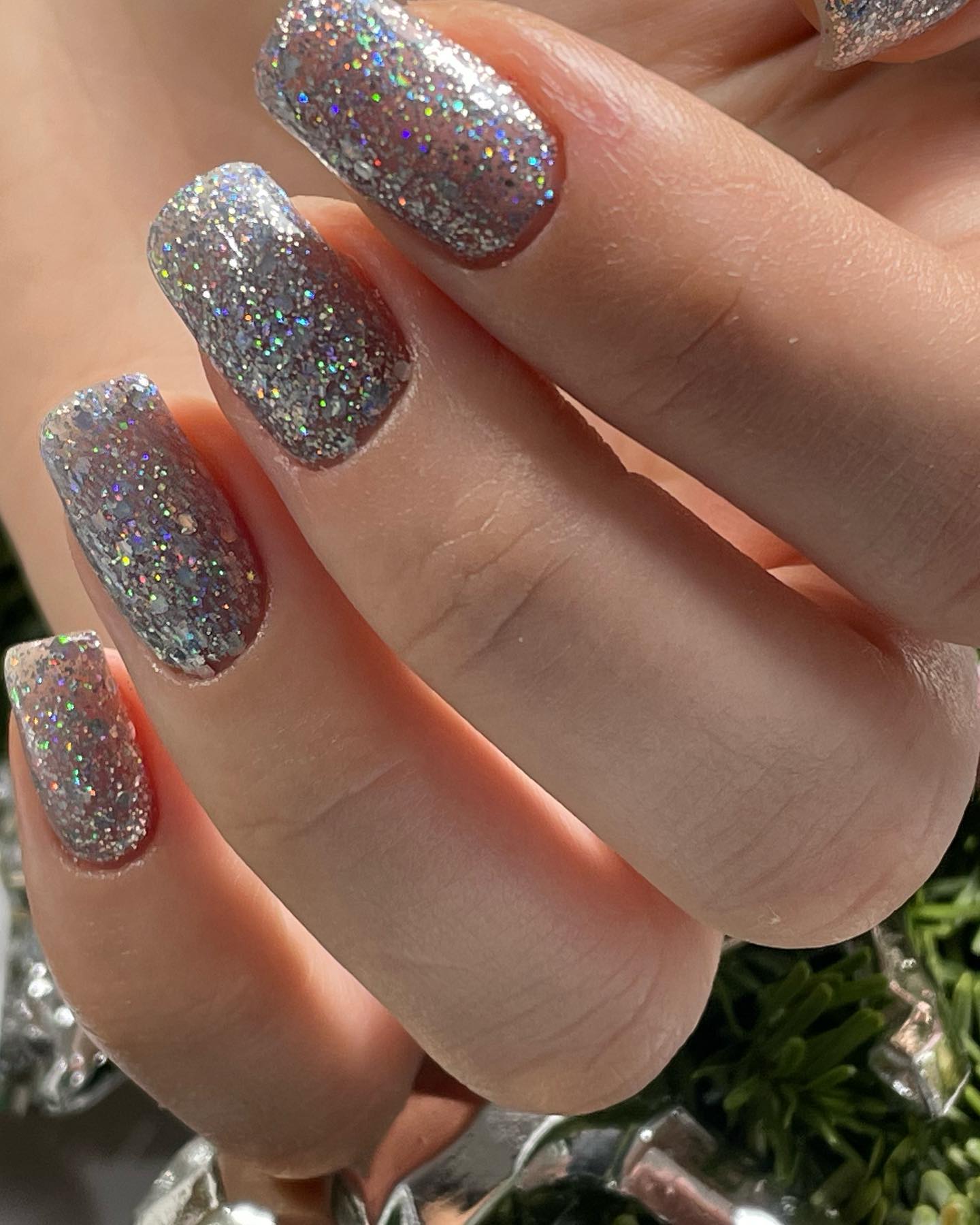 SEMILAC UV/LED Gél Lakk 7ml - 460 - HEMA FREE - Silver Fireworks