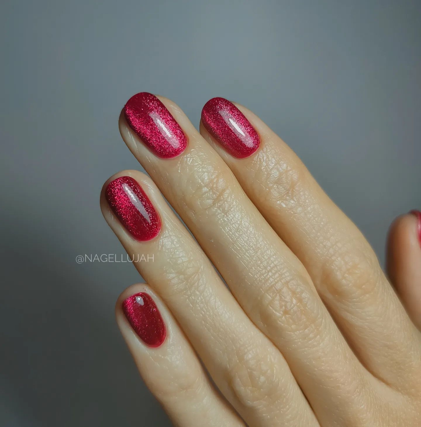 SEMILAC UV/LED Gél Lakk 7ml - 467 - HEMA FREE - Cat Eye - Red Candle Flash