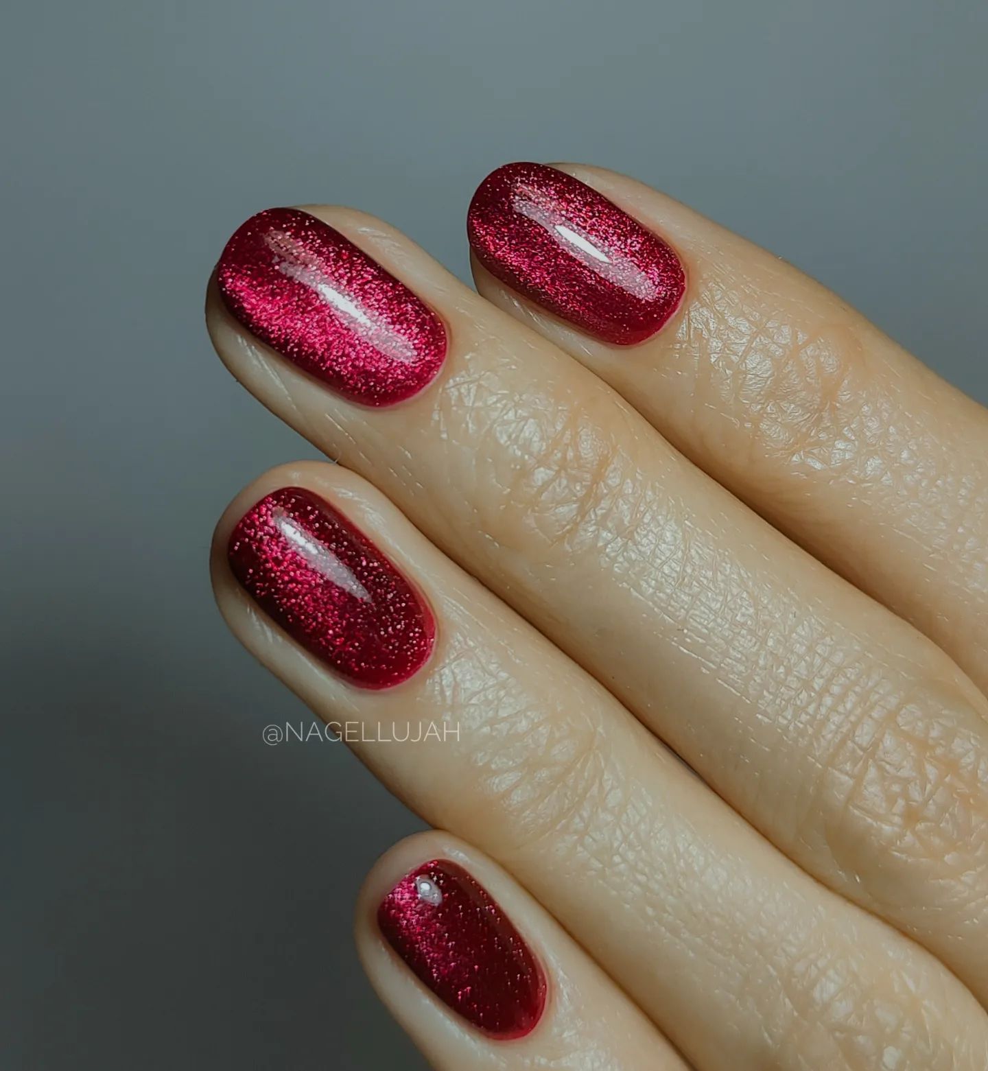 SEMILAC UV/LED Gél Lakk 7ml - 467 - HEMA FREE - Cat Eye - Red Candle Flash
