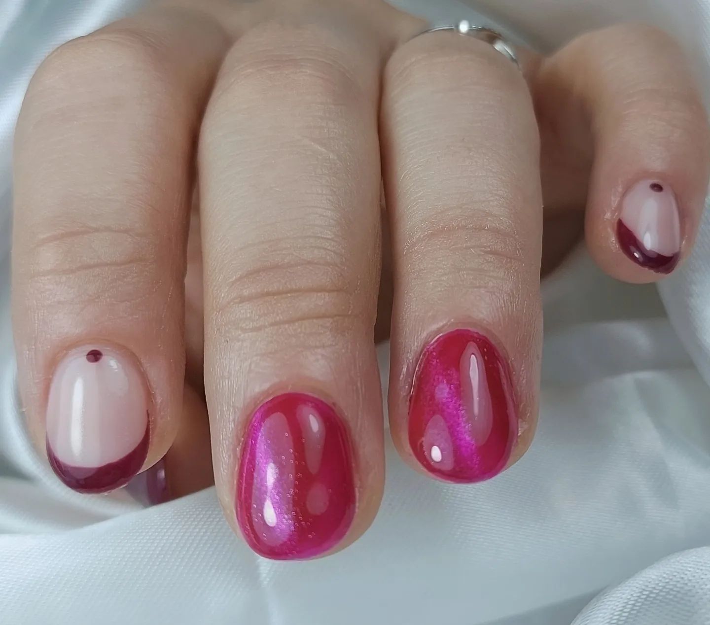 SEMILAC UV/LED Gél Lakk 7ml - 468 - HEMA FREE - Cat Eye - Pink Cosy Essentials
