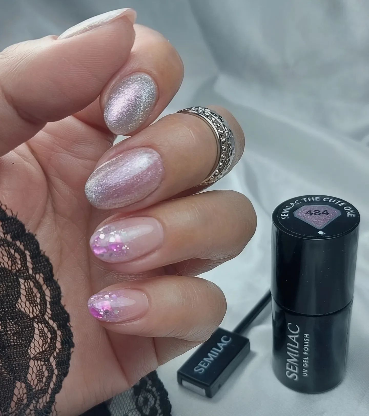 SEMILAC UV/LED Gél Lakk 7ml - 484 - HEMA FREE - The Cute One