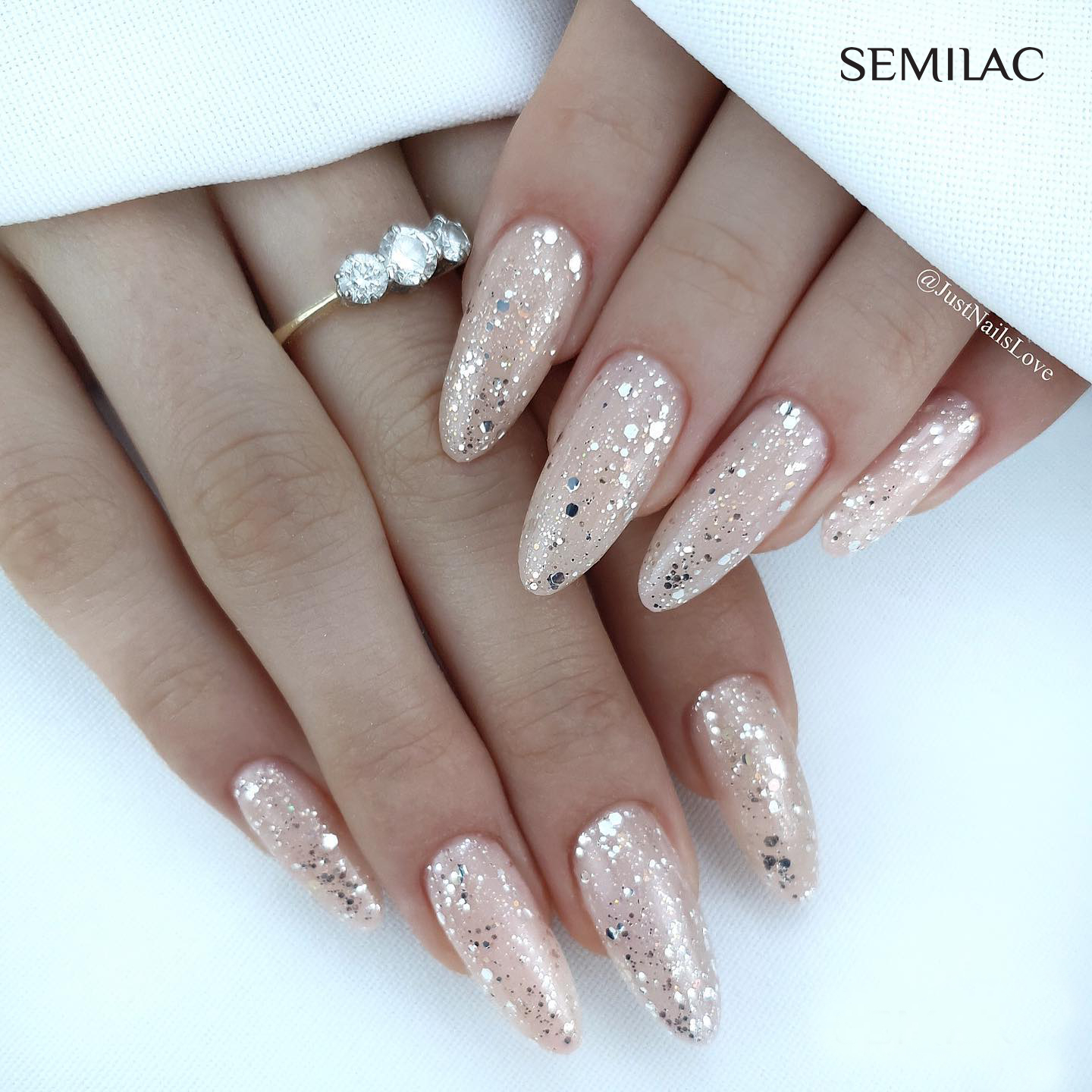 SEMILAC UV/LED Gél Lakk 7ml - 503 - Diamond Dust