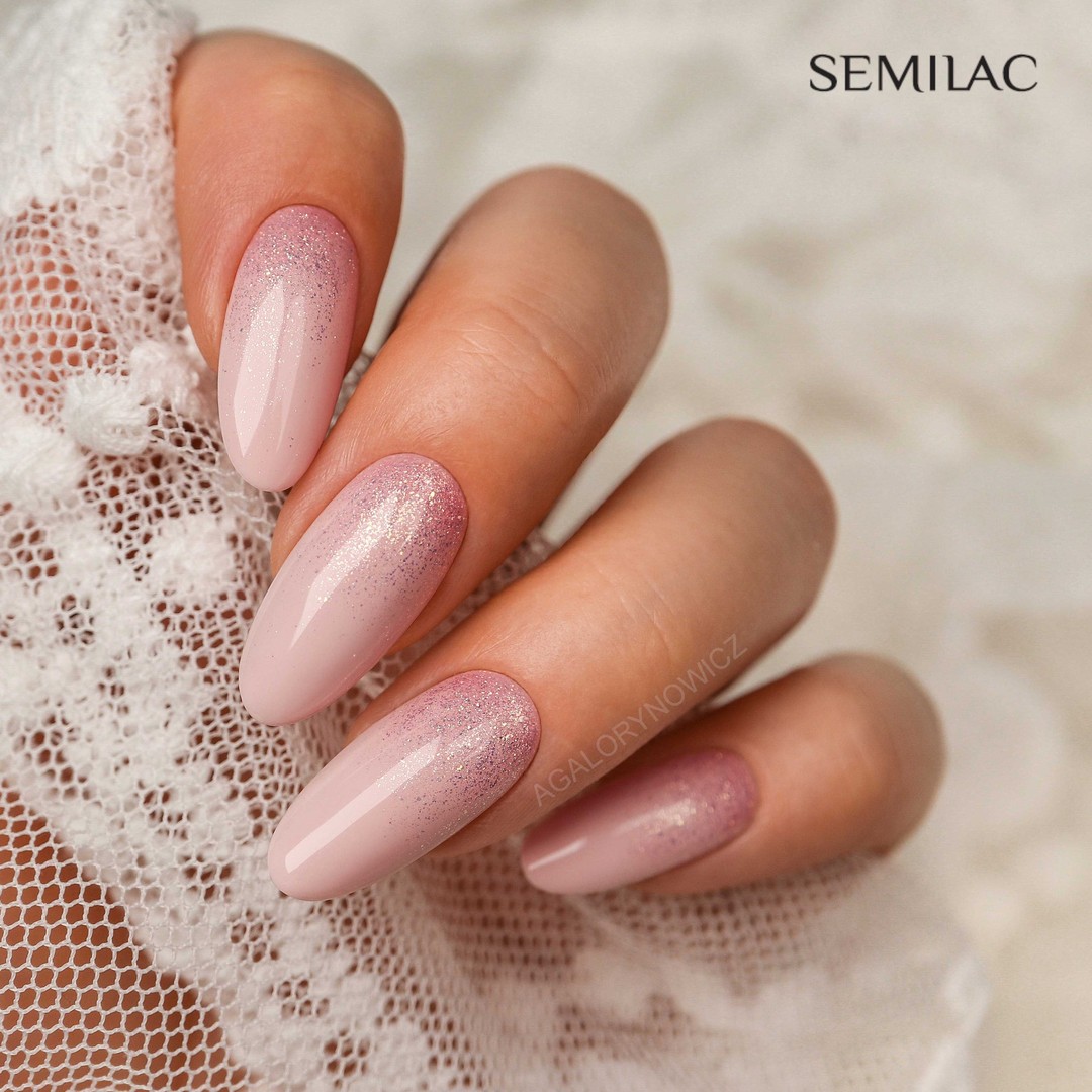 SEMILAC UV/LED Gél Lakk 7ml - 574 - Bride In Powder