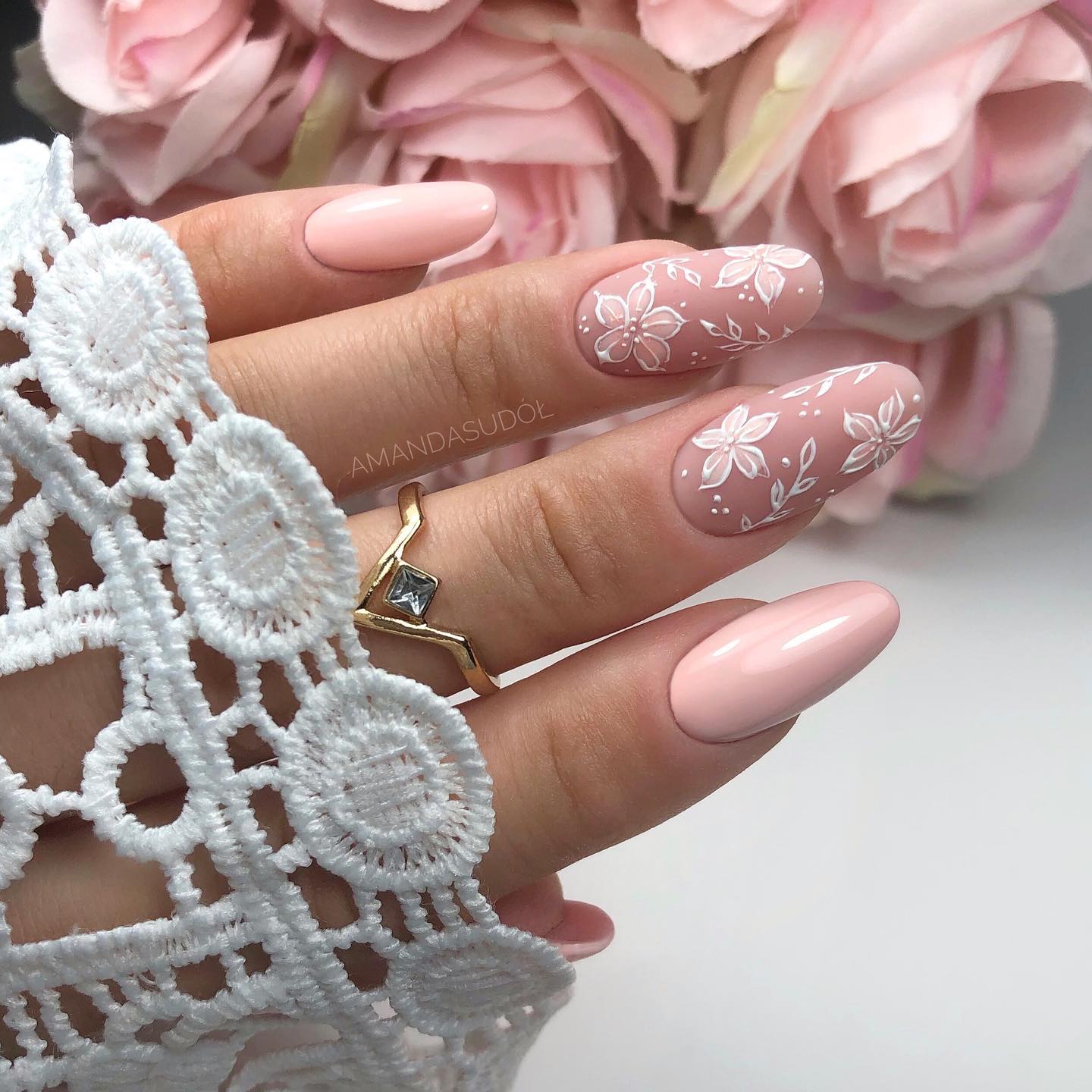 SEMILAC UV/LED Gél Lakk 7ml - 574 - Bride In Powder