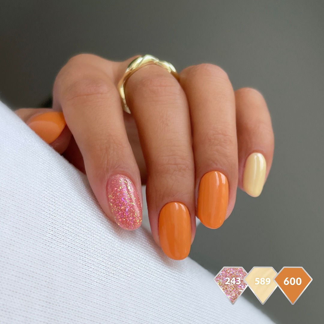 SEMILAC UV/LED Gél Lakk 7ml - 600 - HEMA FREE - Apricot Crush