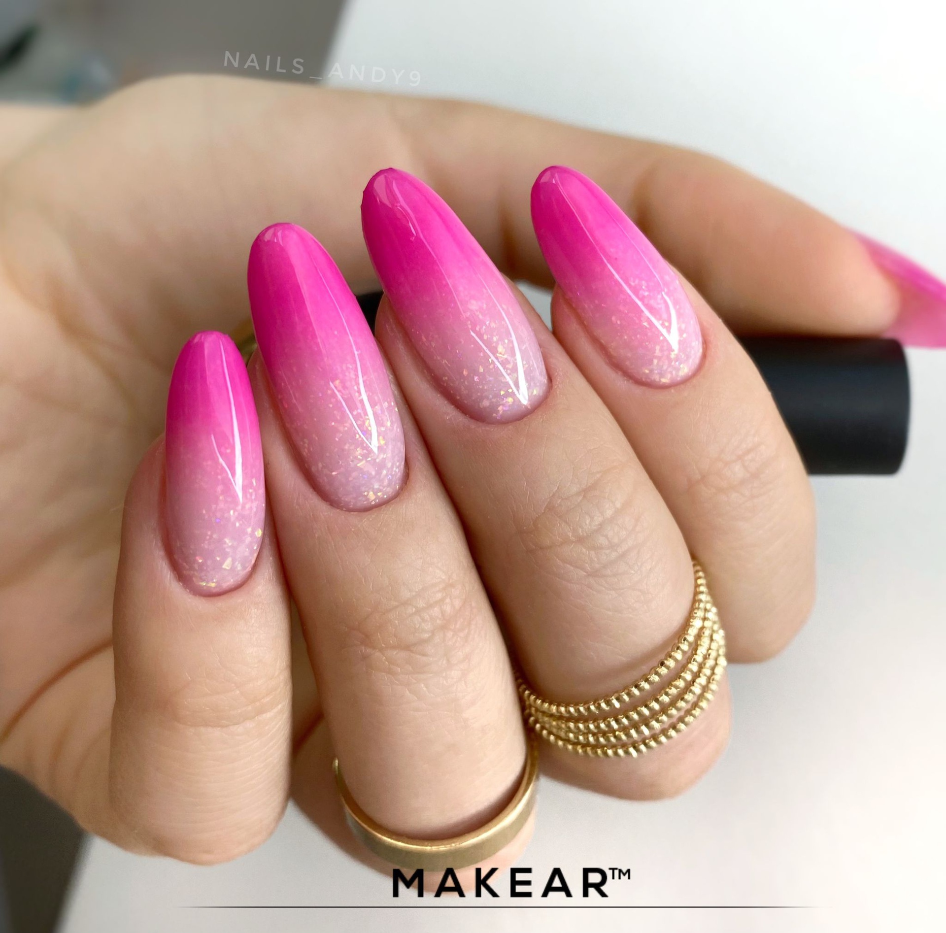 MAKEAR Sparkling Rubber Base 8ml- Andromeda SRB03