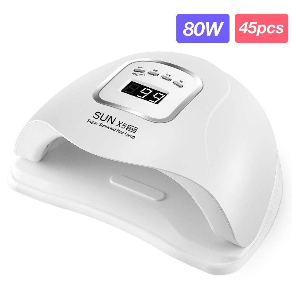 SUN X5 Max UV/LED Műkörmös Lámpa - 80W - White - 45 LED