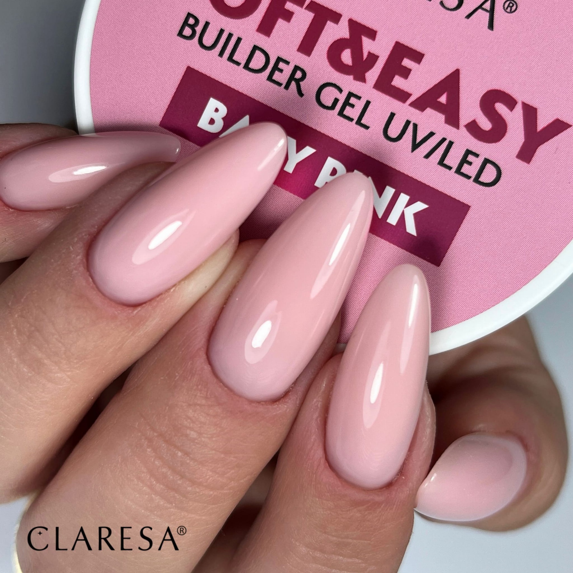 CLARESA Soft&Easy Builder Gél 45g - Baby Pink