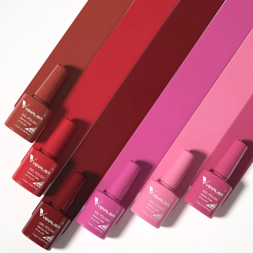 Venalisa 6 db-os UV/LED Gél lakk szett - 2226 - Scarlet Rose - Hema Free