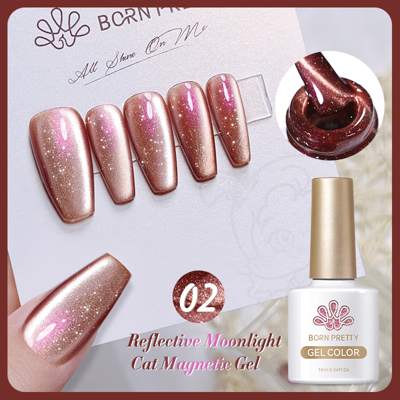 Born Pretty Reflective Moonlight Cat Magnetic UV/LED gél lakk 10 ml - RM02