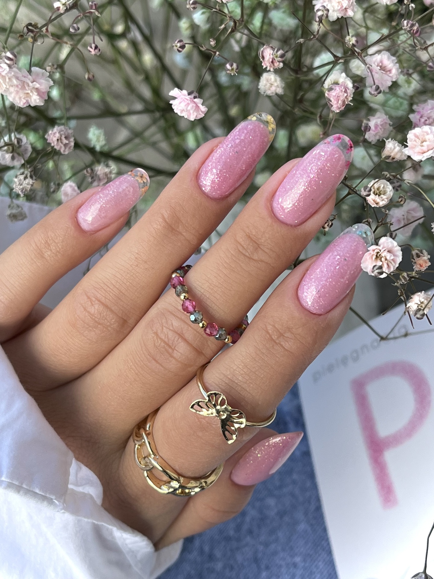 MAKEAR Gel&Go Builder Gél No.GG23 Glitter Rose 15ml