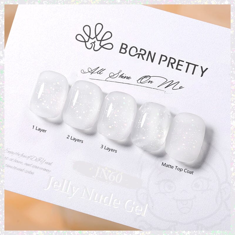 Born Pretty UV/LED gél lakk 10 ml - Jelly Nude Series - JN60