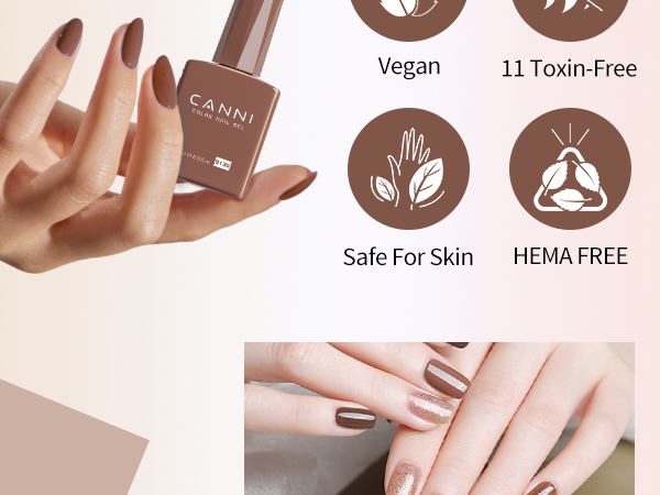 CANNI HEMA FREE UV/LED gél lakk szett 6x9ml - 2321