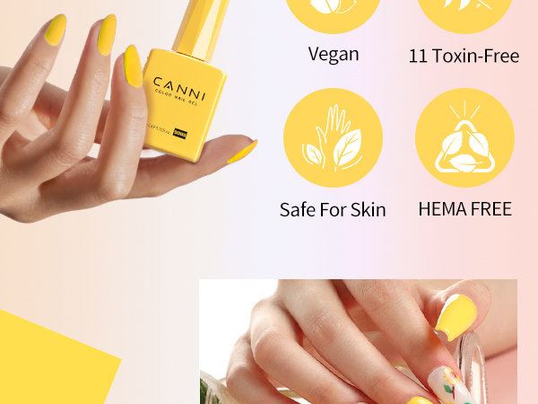 CANNI HEMA FREE UV/LED gél lakk szett 6x9ml - 2322