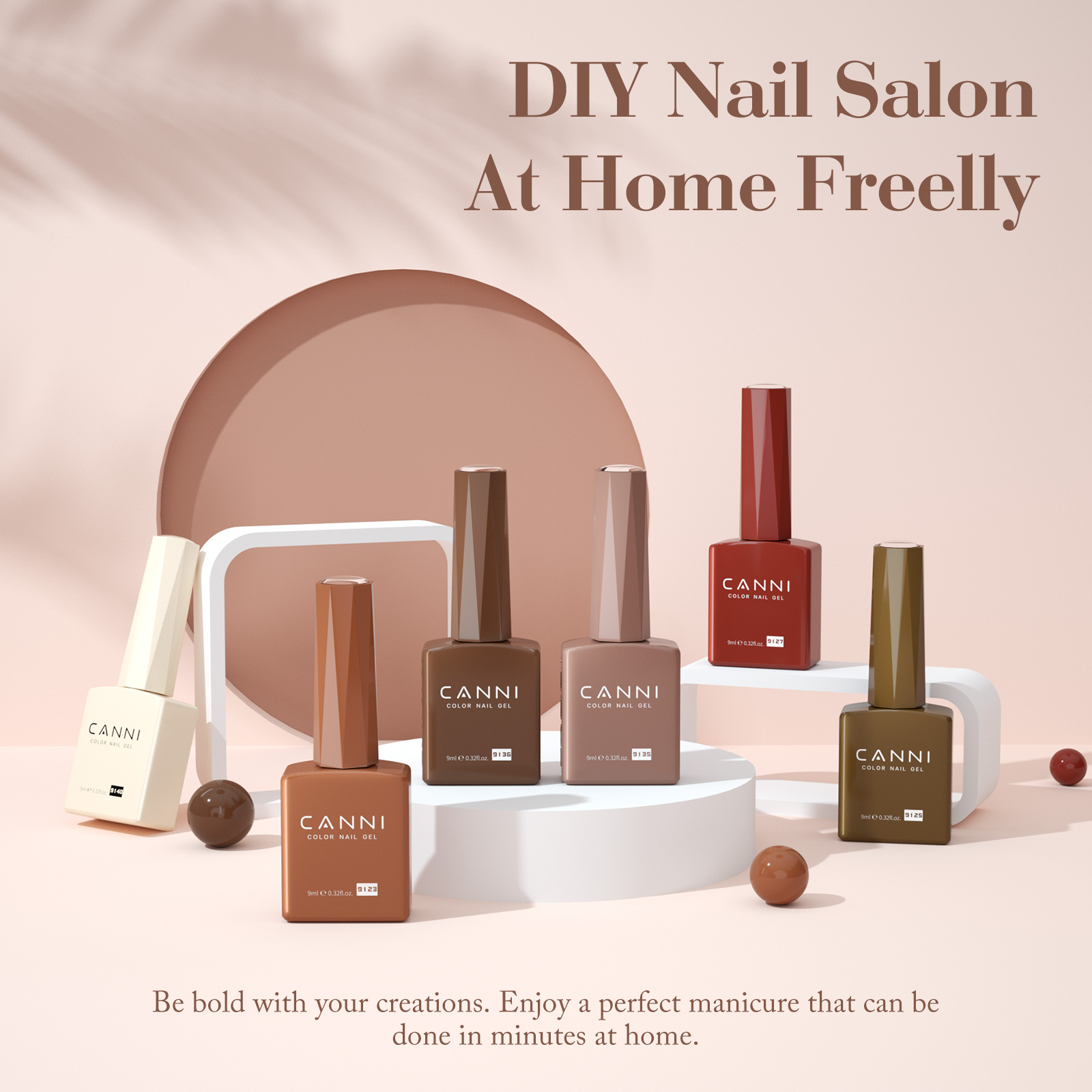 CANNI HEMA FREE UV/LED gél lakk szett 6x9ml - 2326