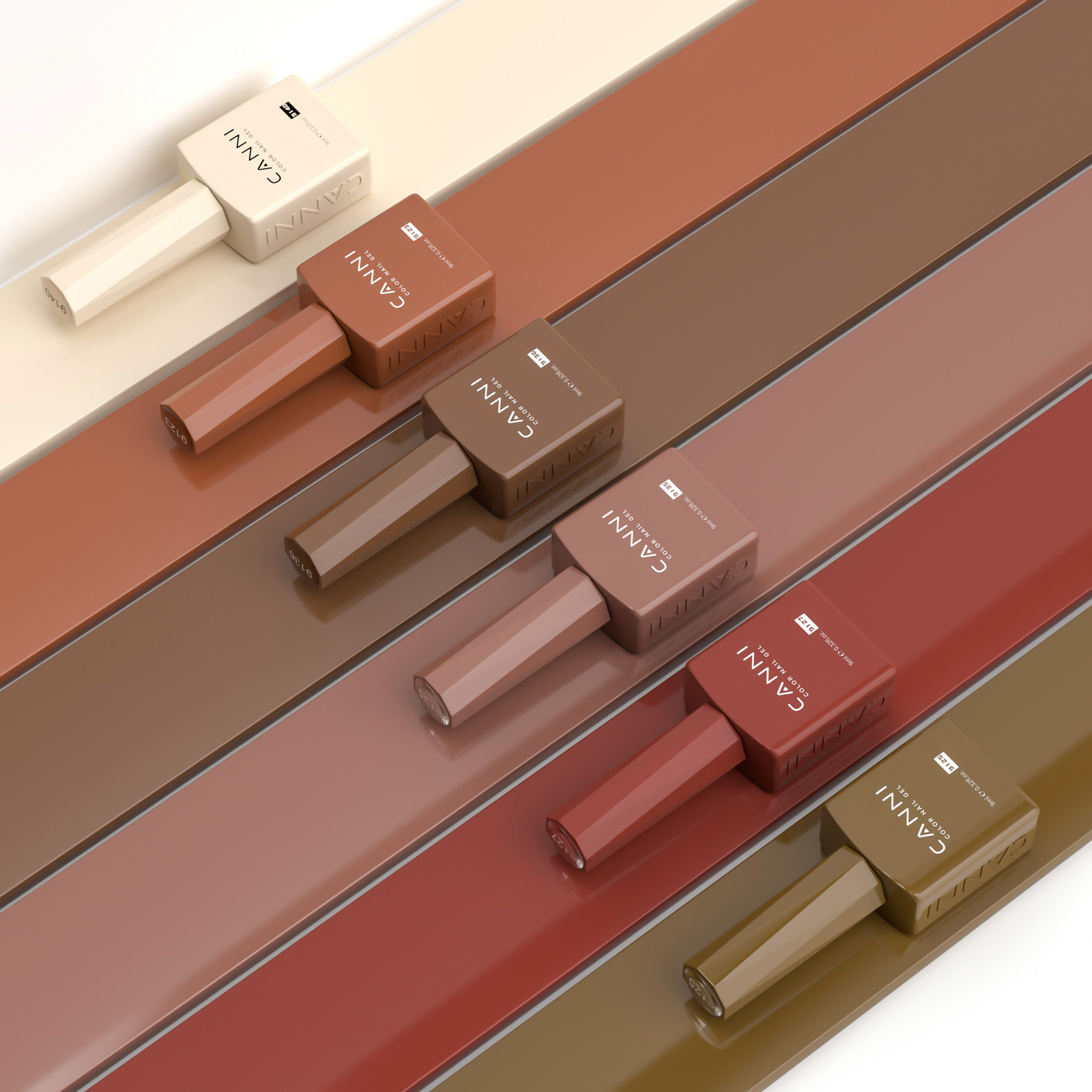 CANNI HEMA FREE UV/LED gél lakk szett 6x9ml - 2326