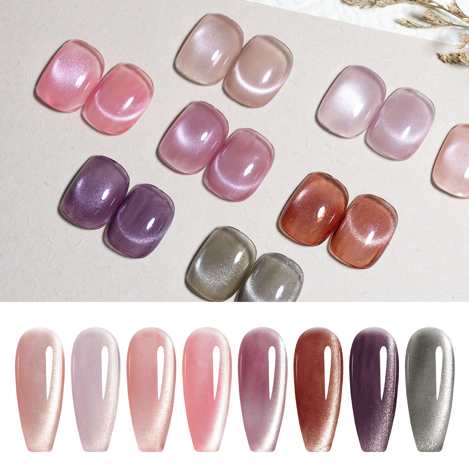CANNI HEMA FREE  szett 8x9ml - No.01 - Shimmer Velvet Collection
