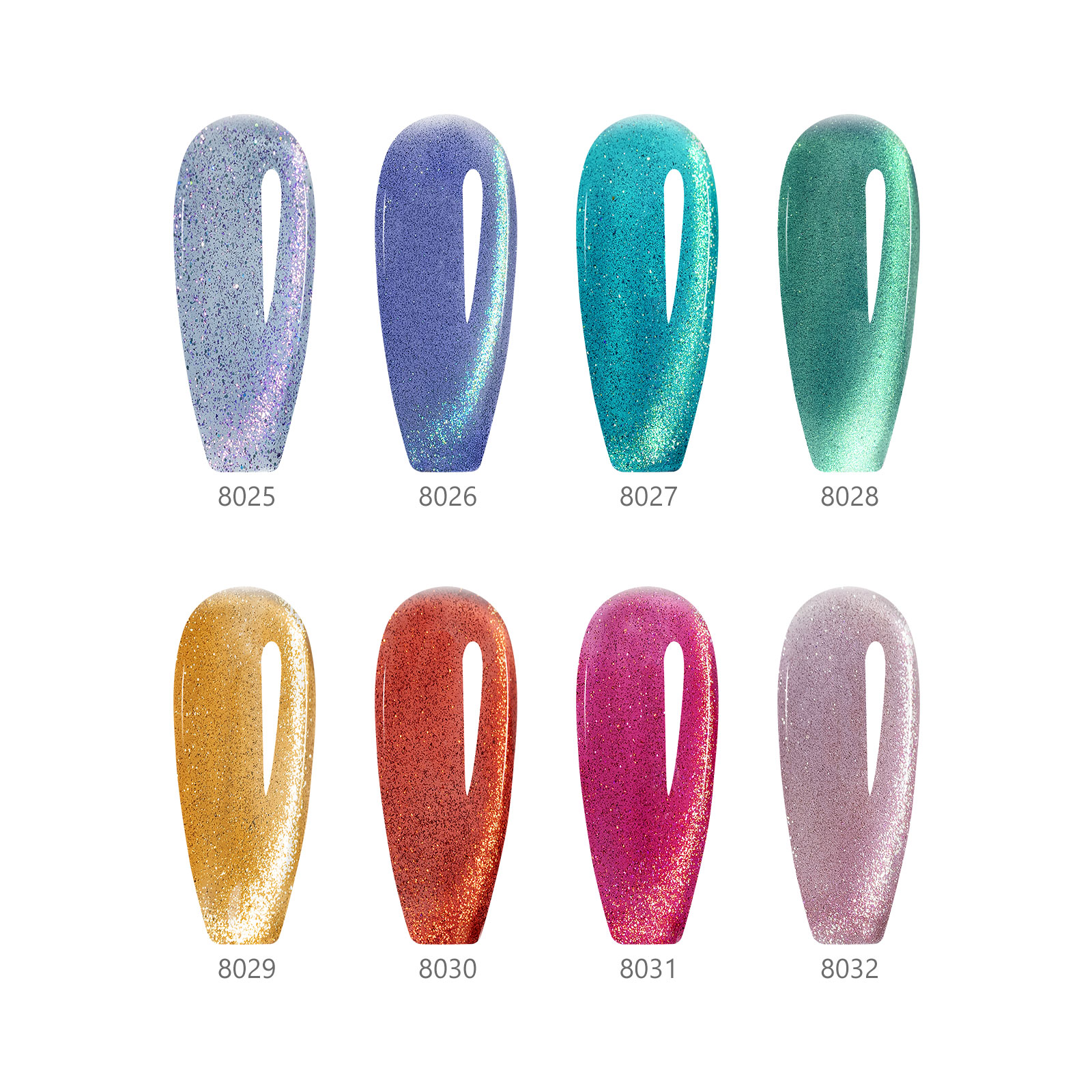 CANNI HEMA FREE  szett 8x9ml - No.04 - Galaxy Gaze Collection
