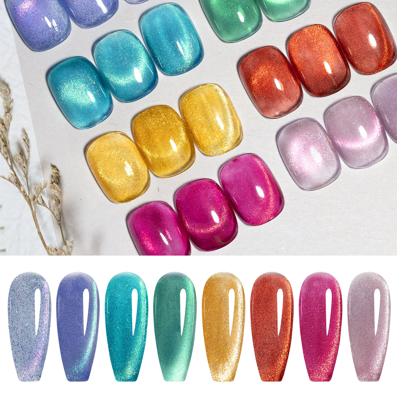 CANNI HEMA FREE  szett 8x9ml - No.04 - Galaxy Gaze Collection