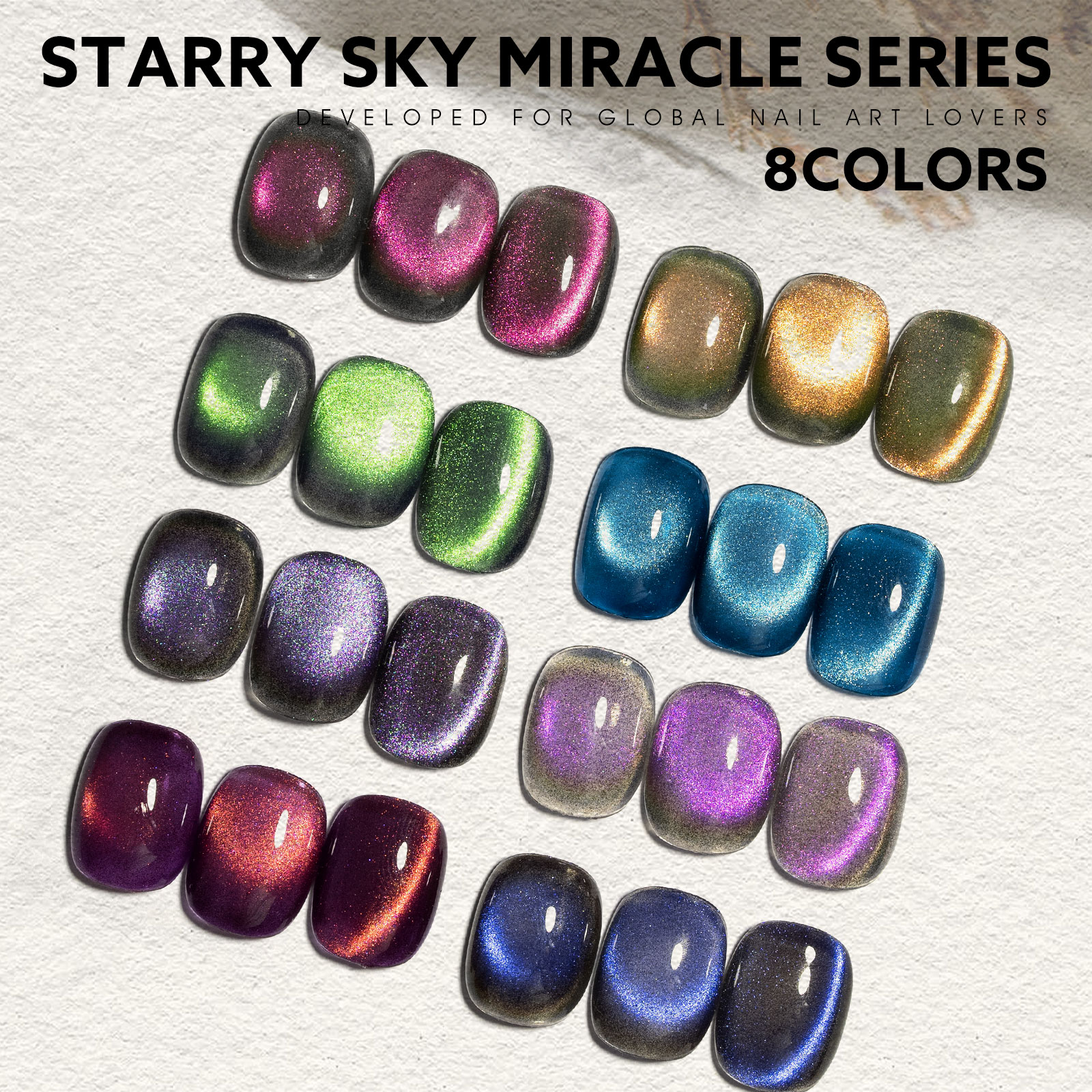 CANNI HEMA FREE  szett 8x9ml - No.06 - Starry Sky Miracle Collection