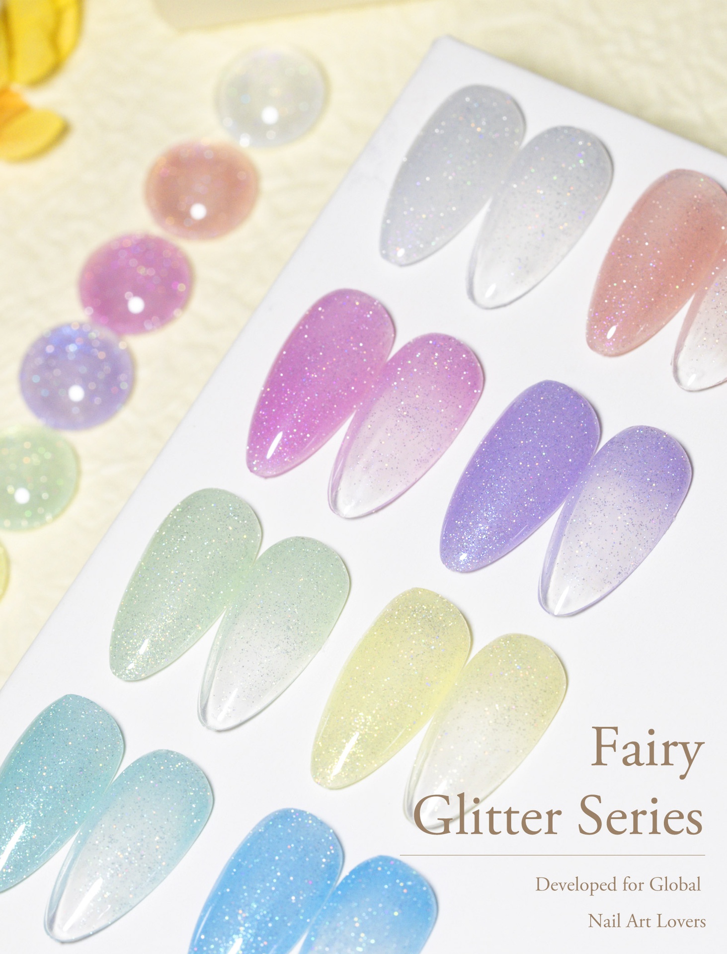 CANNI HEMA FREE  szett 8x9ml - No.07 - Fairy Glitter Collection