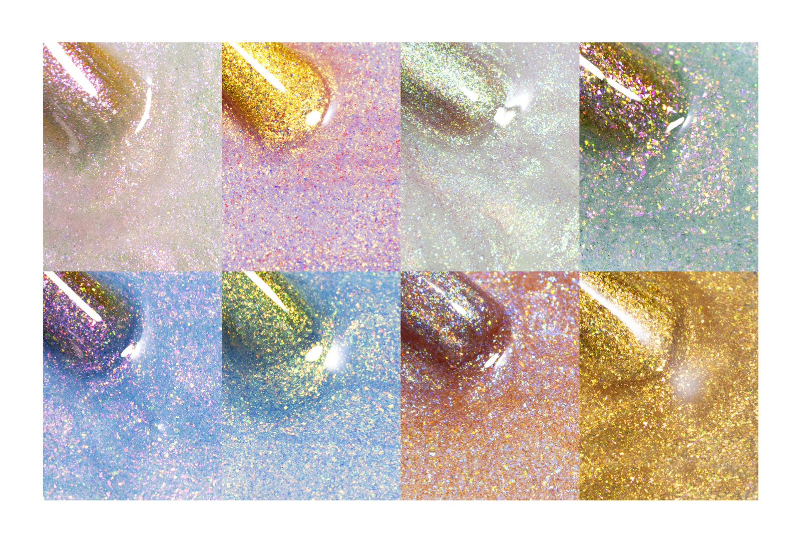 CANNI HEMA FREE  szett 8x9ml - No.09 - Aurora Glitter Collection