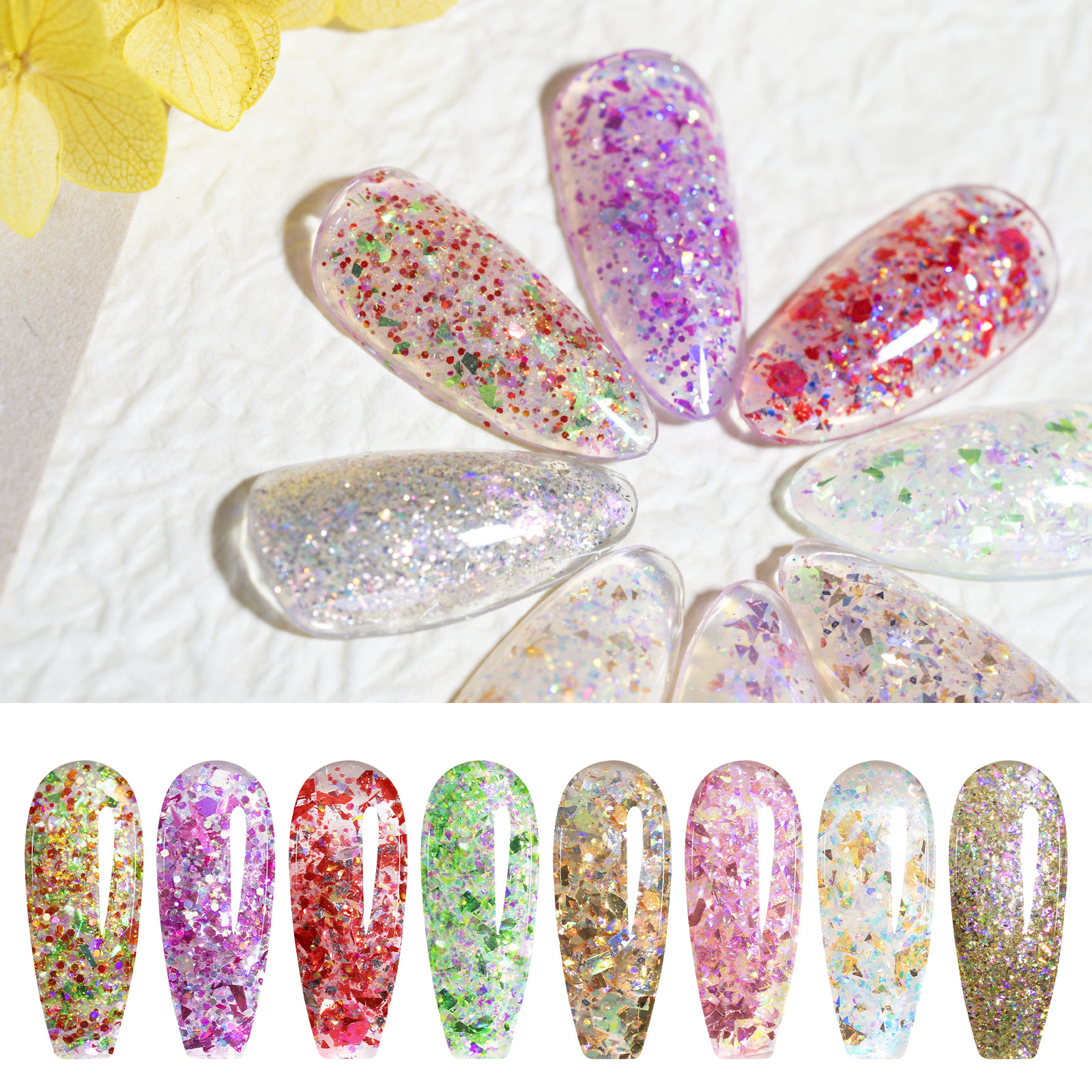 CANNI HEMA FREE  szett 8x9ml - No.10 - Prism Flash Collection