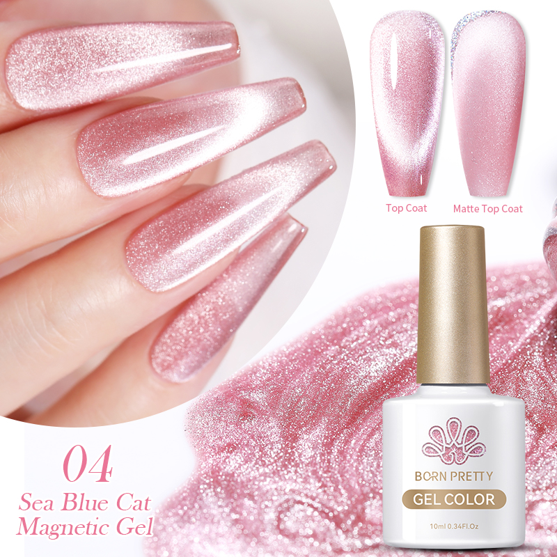 Born Pretty Sea Blue Cat Magnetic UV/LED gél lakk 10 ml - SB04