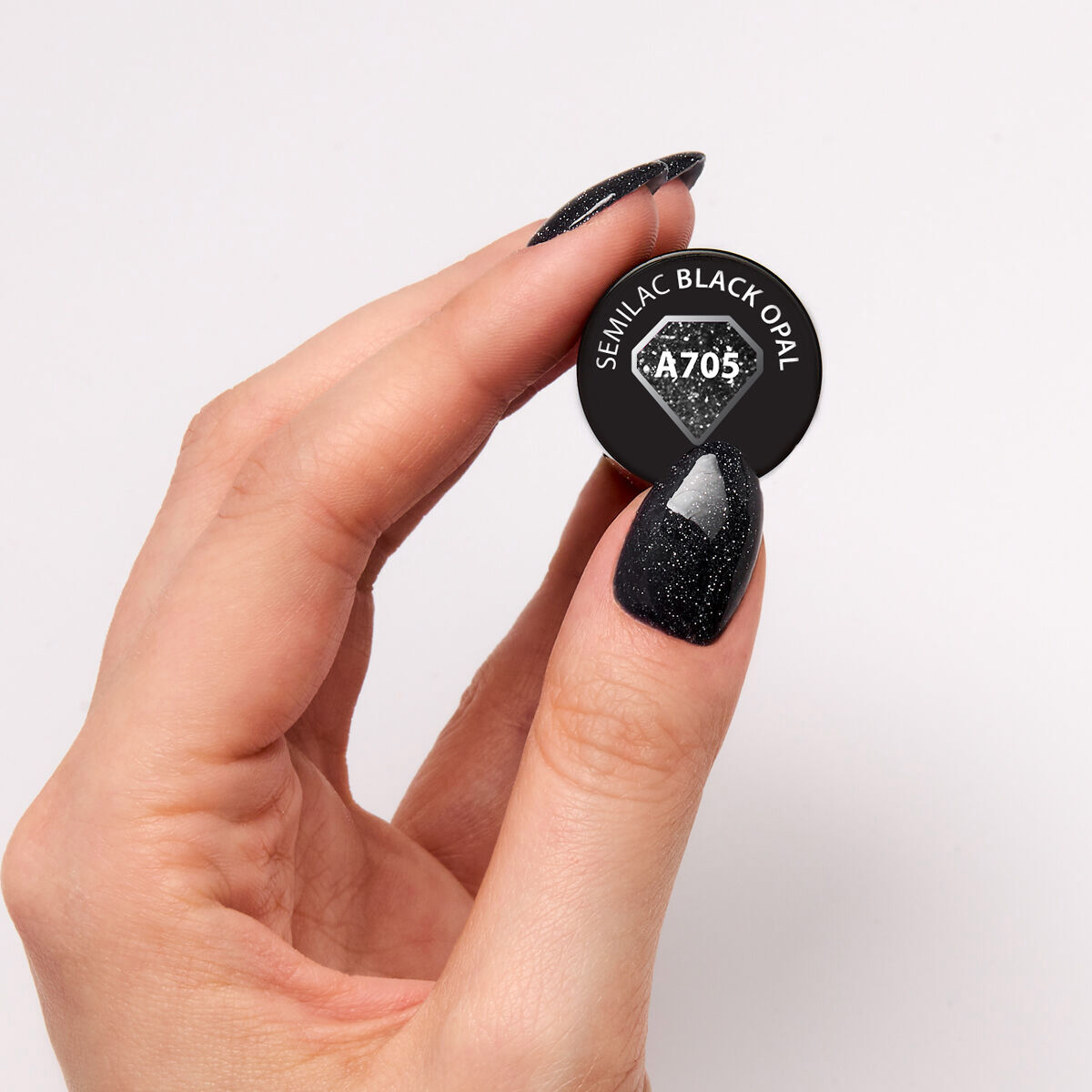 SEMILAC UV/LED Gél Lakk 7ml - A705 - Black Opal