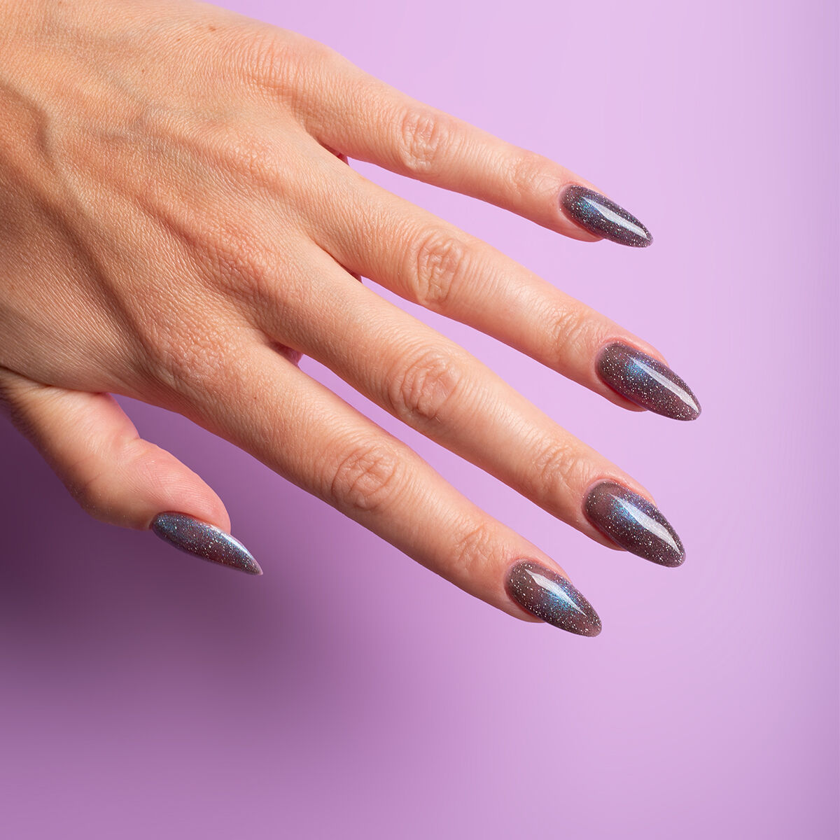 SEMILAC UV/LED Gél Lakk 7ml - 828 - Cat Eye - Grey Holo