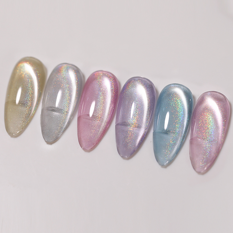 BORN PRETTY Rainbow Water Light Cat Magnetic UV/LED gél lakk 10 ml - RW03