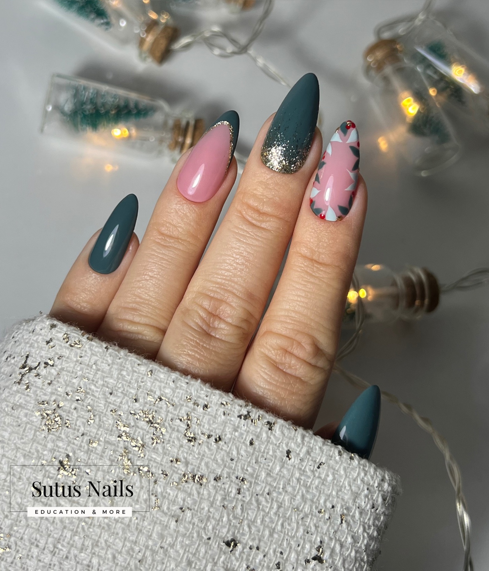 SEMILAC UV/LED Gél Lakk 7ml - 422 - HEMA FREE - Deep Forest Green