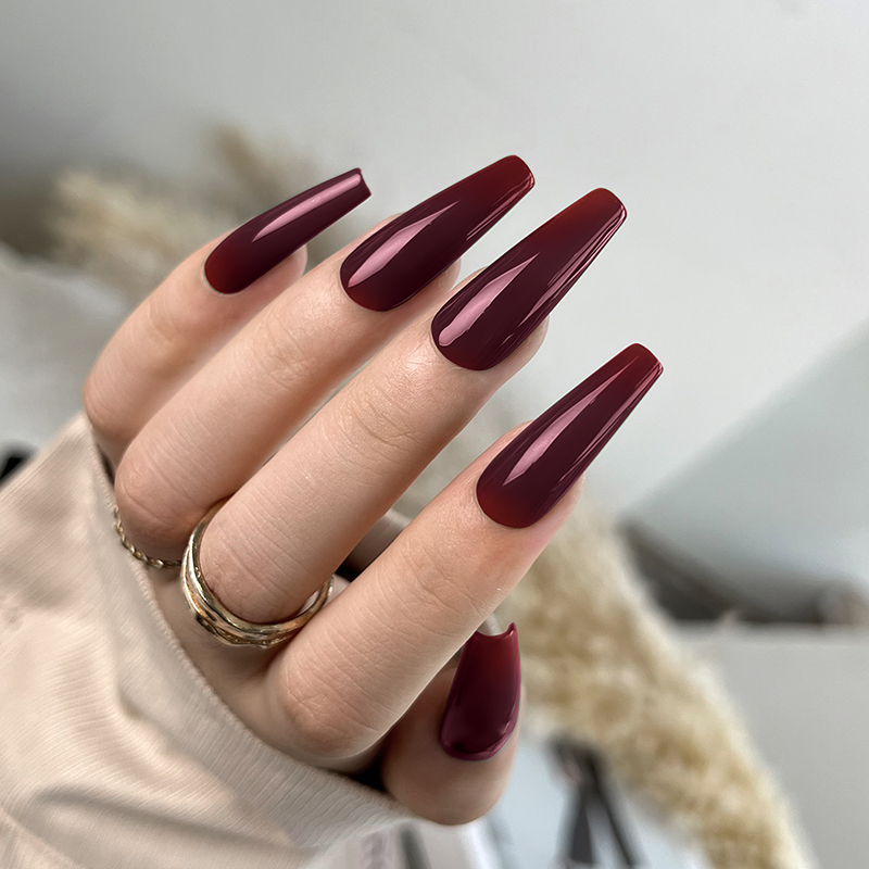 Born Pretty Pro UV/LED HEMA FREE gél lakk 15 ml - C028 - Dark Maroon